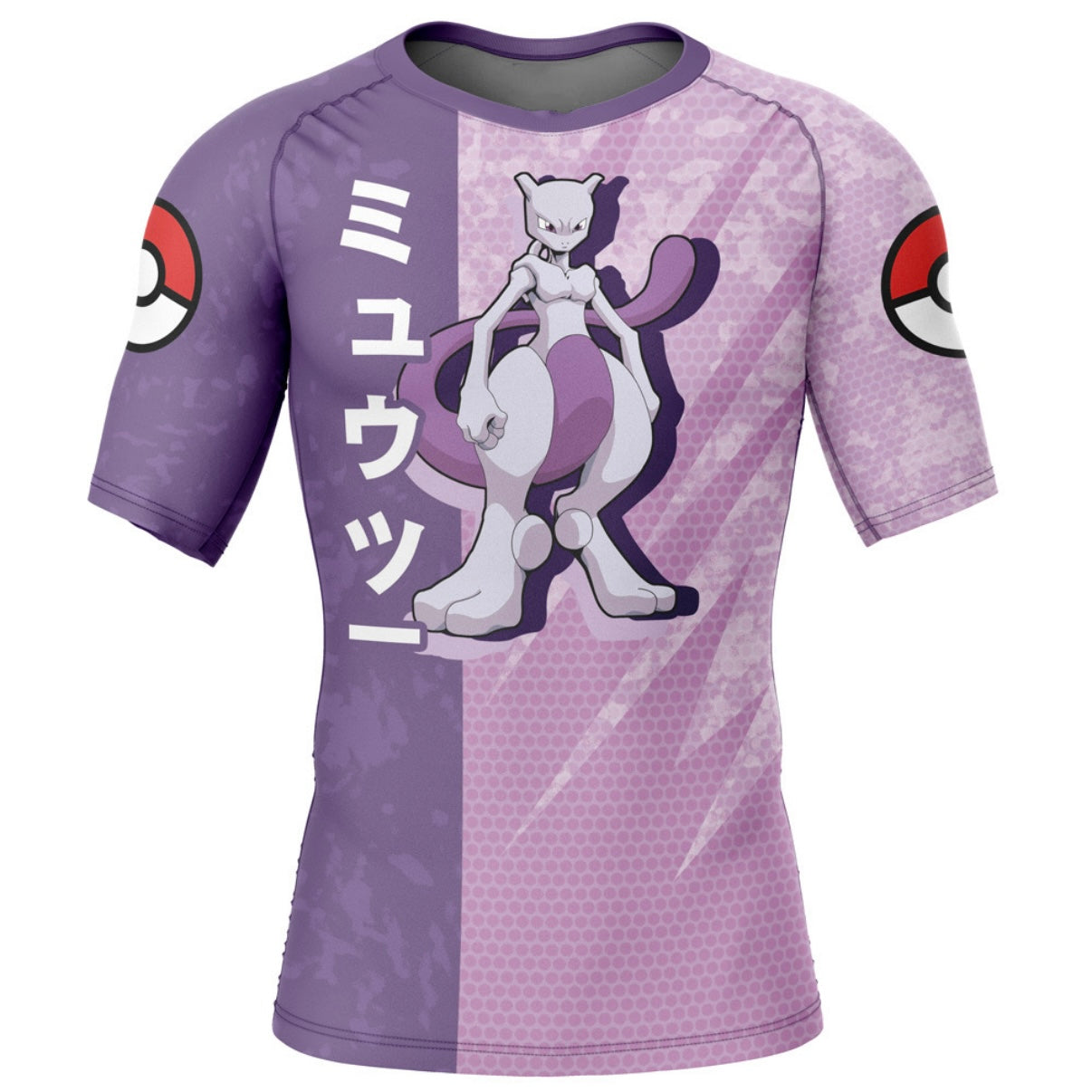 Pokemon Mewtwo Premium Short Sleeve Rash Guard