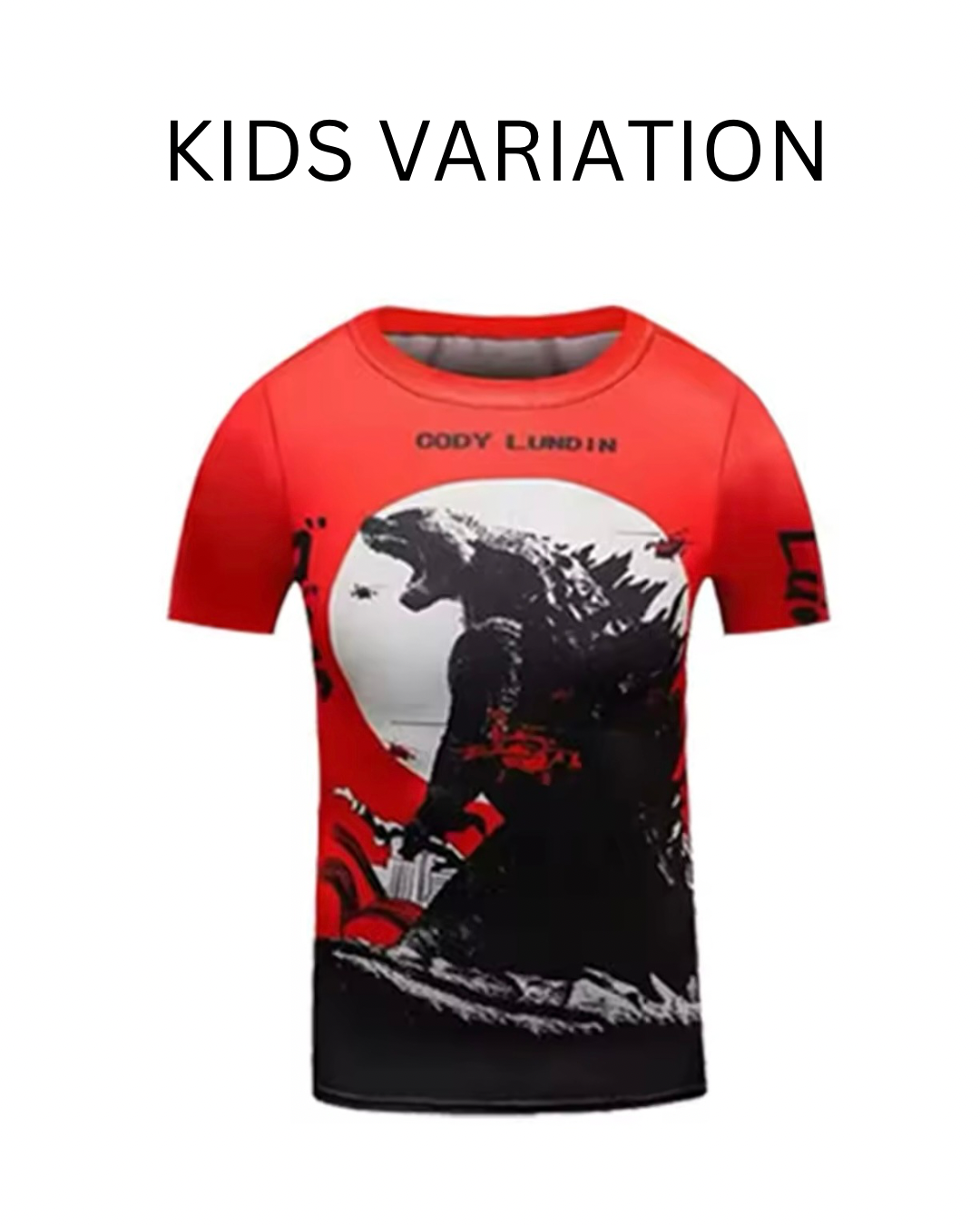 Godzilla Premium BJJ No Gi / MMA Set. Rash Guard, Shorts & Spats