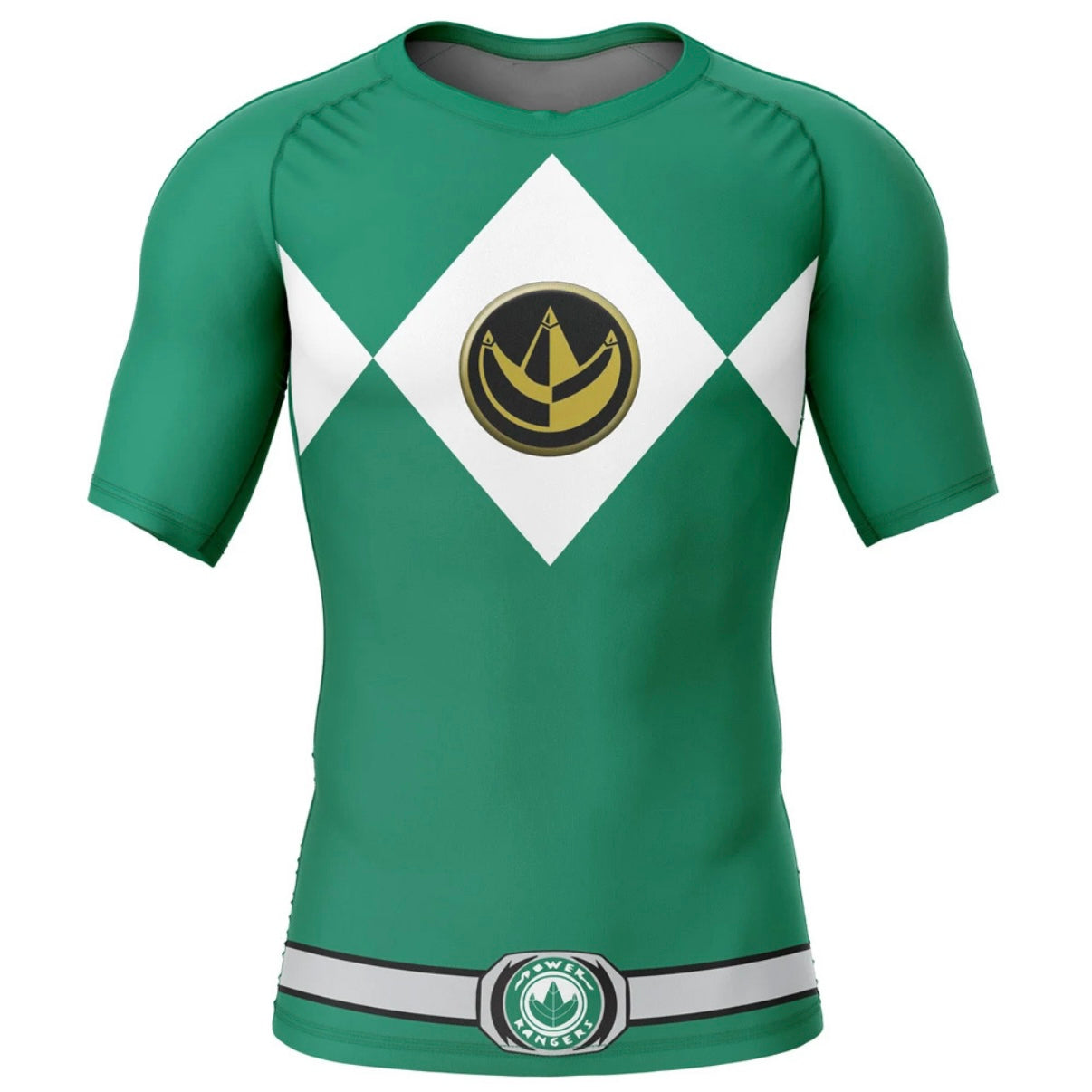 Green Power Ranger Premium Rash Guard - LONG OR SHORT SLEEVE