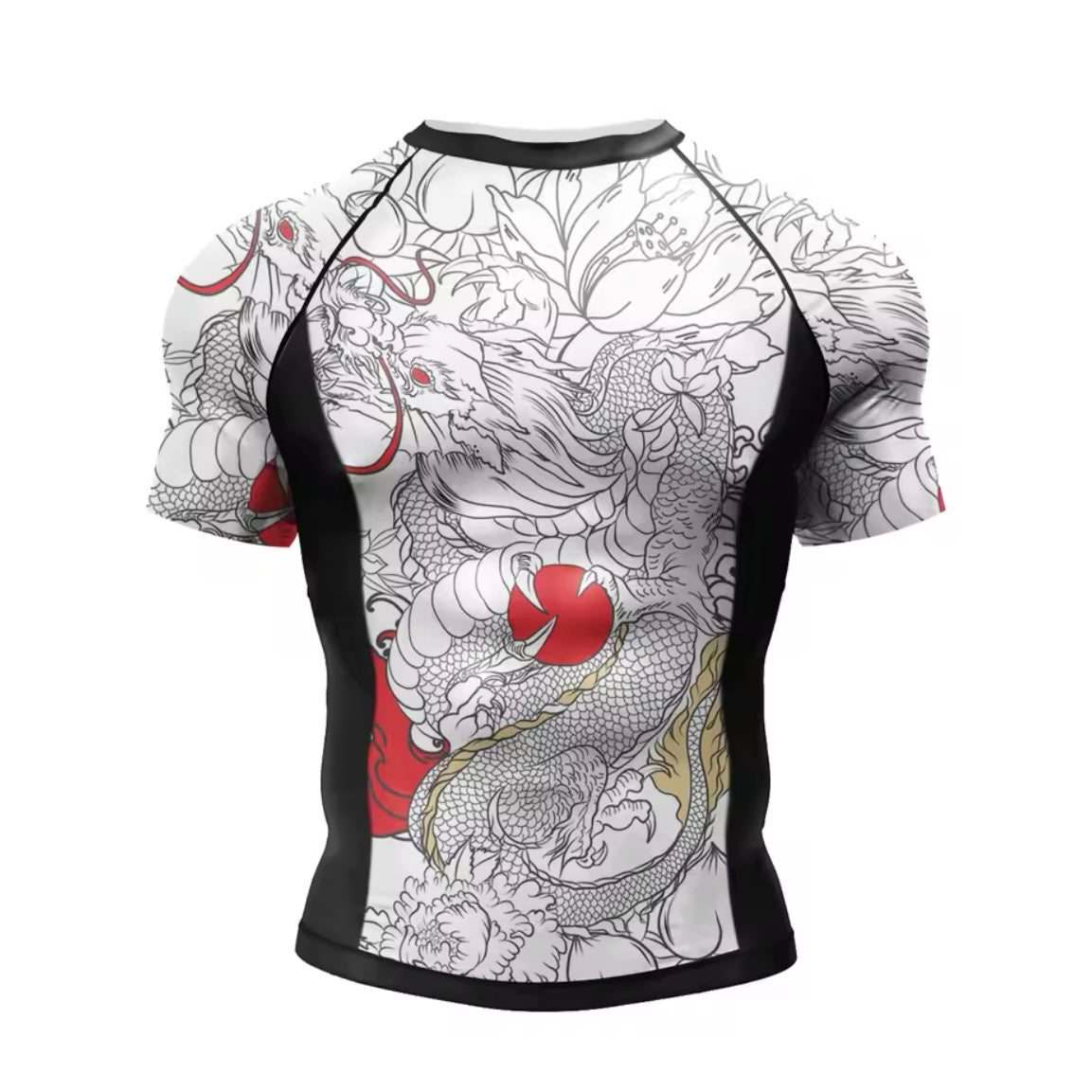 Dragon Roller Premium BJJ No Gi / MMA Set. Rash Guard, Shorts & Spats