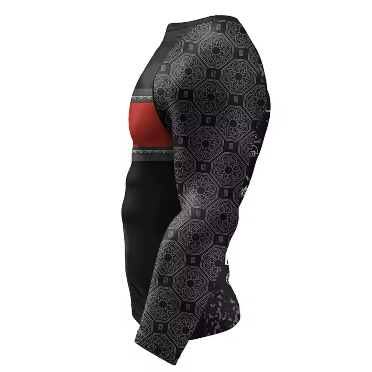 Black & Red Premium BJJ / MMA Rash Guard - LONG & SHORT SLEEVE VARIATIONS