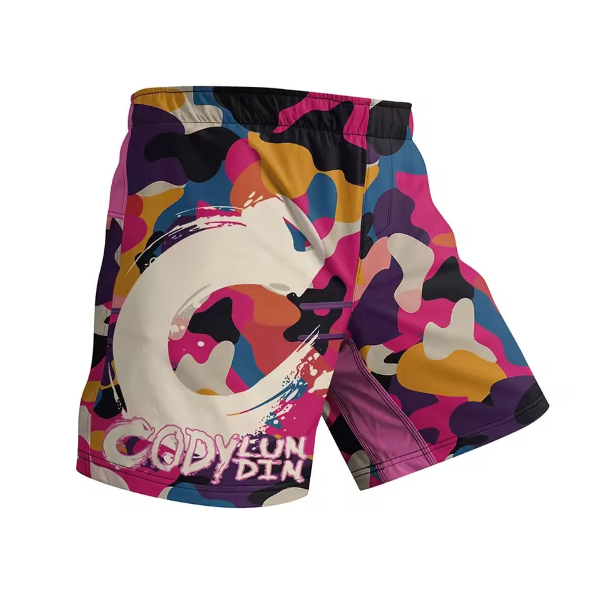 Pink Splash Premium BJJ No Gi Grappling Shorts