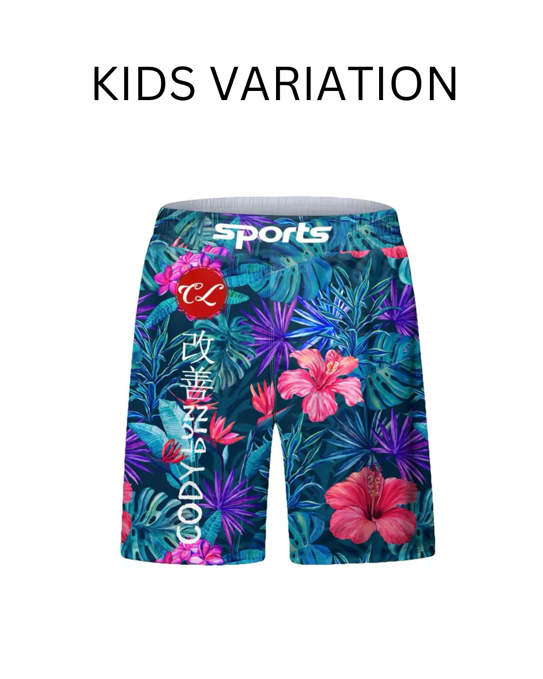 Flower Premium BJJ No Gi / MMA Set. Rash Guard, Shorts & Spats