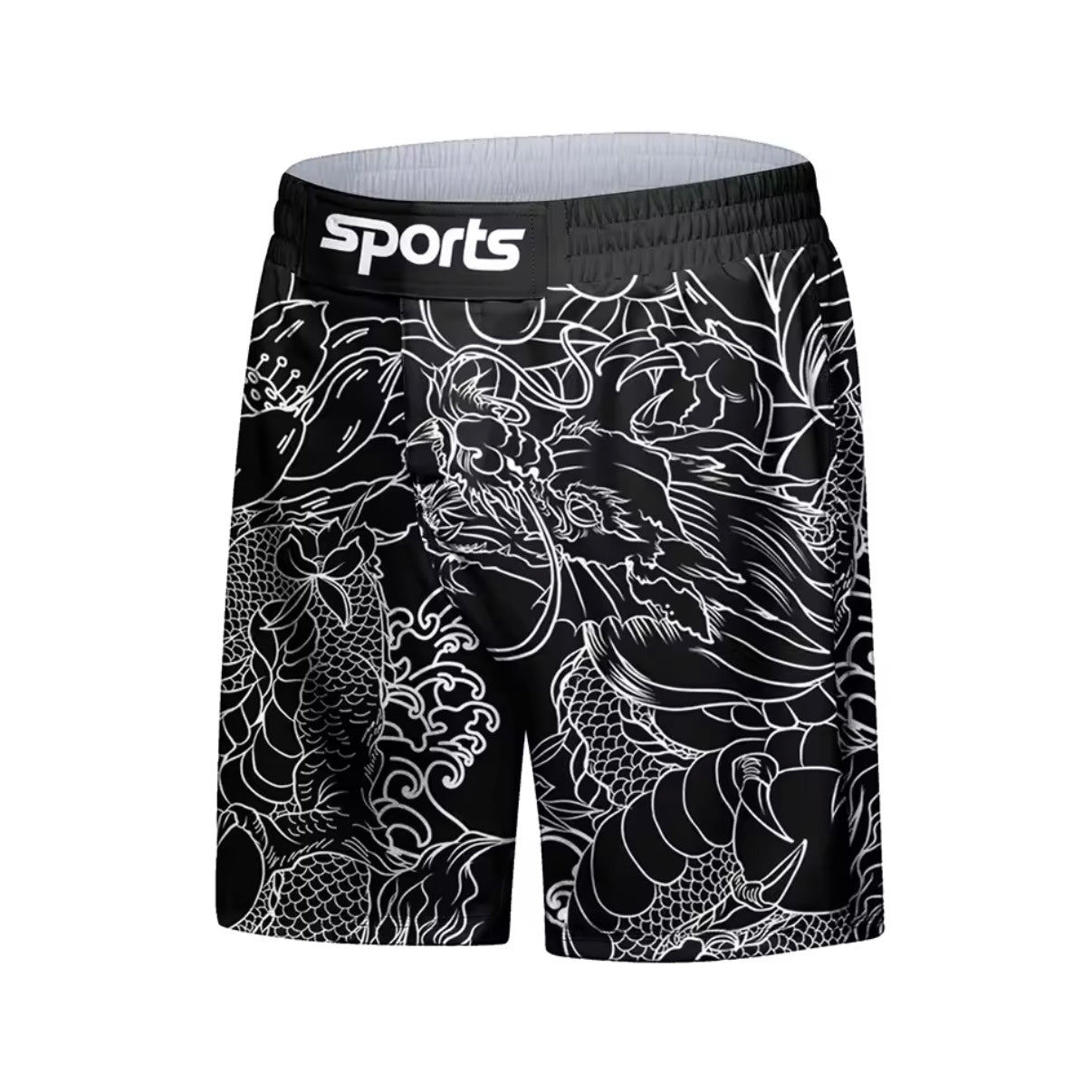 Dragon Roller Premium BJJ No Gi / MMA Set. Rash Guard, Shorts & Spats
