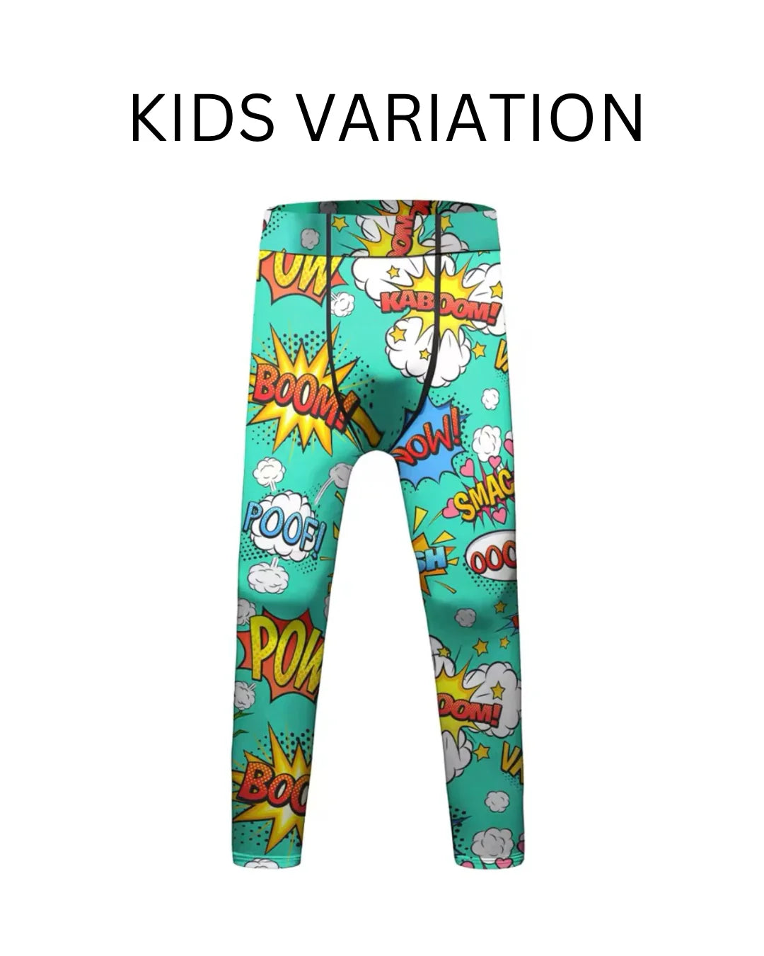 Comic Premium Compression Spats for BJJ, MMA, Wrestling, CrossFit, Yoga, Running, Cycling, and More