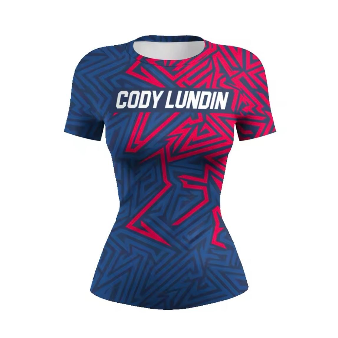 Women’s Abstract Geometric Premium BJJ / MMA Rash Guard