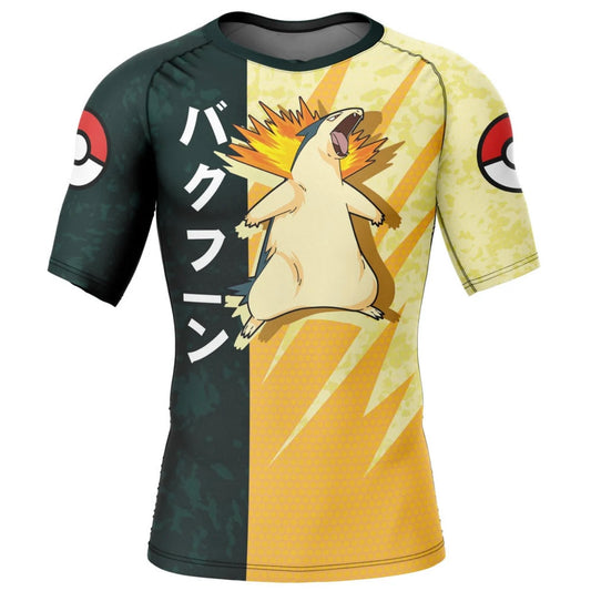 Pokemon Typhlosion Premium Short Sleeve Rash Guard