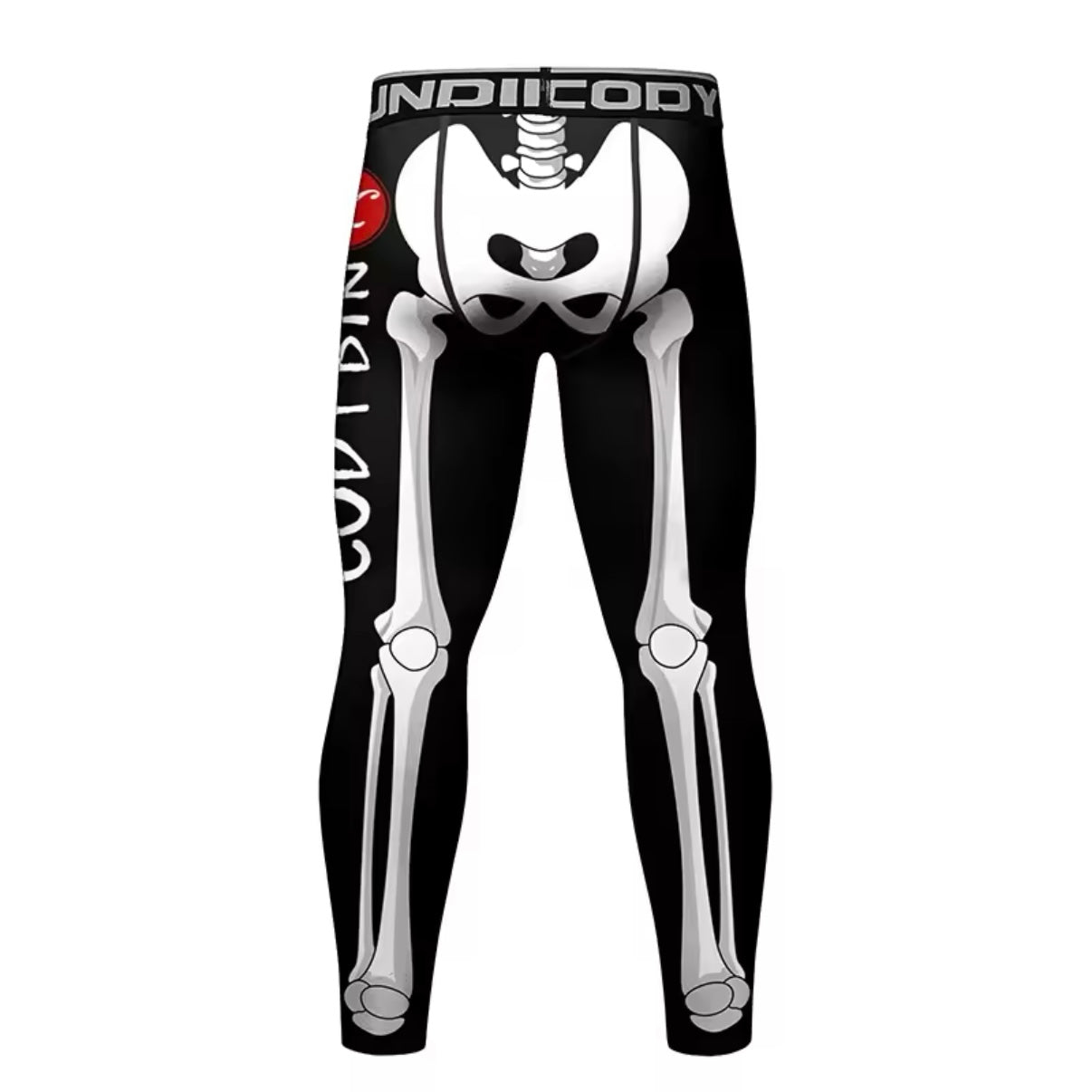 Skeleton Premium Compression Spats for BJJ, MMA, Wrestling, CrossFit, Yoga, Running, Cycling, and More