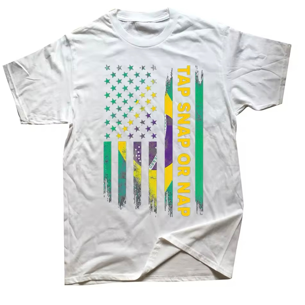 Tap Snap or Nap White BJJ T-Shirt