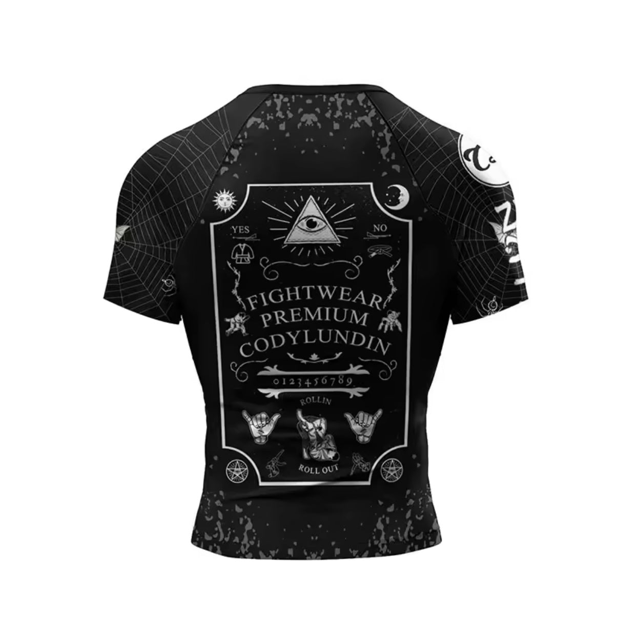 Ouija Premium BJJ No Gi / MMA Set. Rash Guard, Shorts & Spats