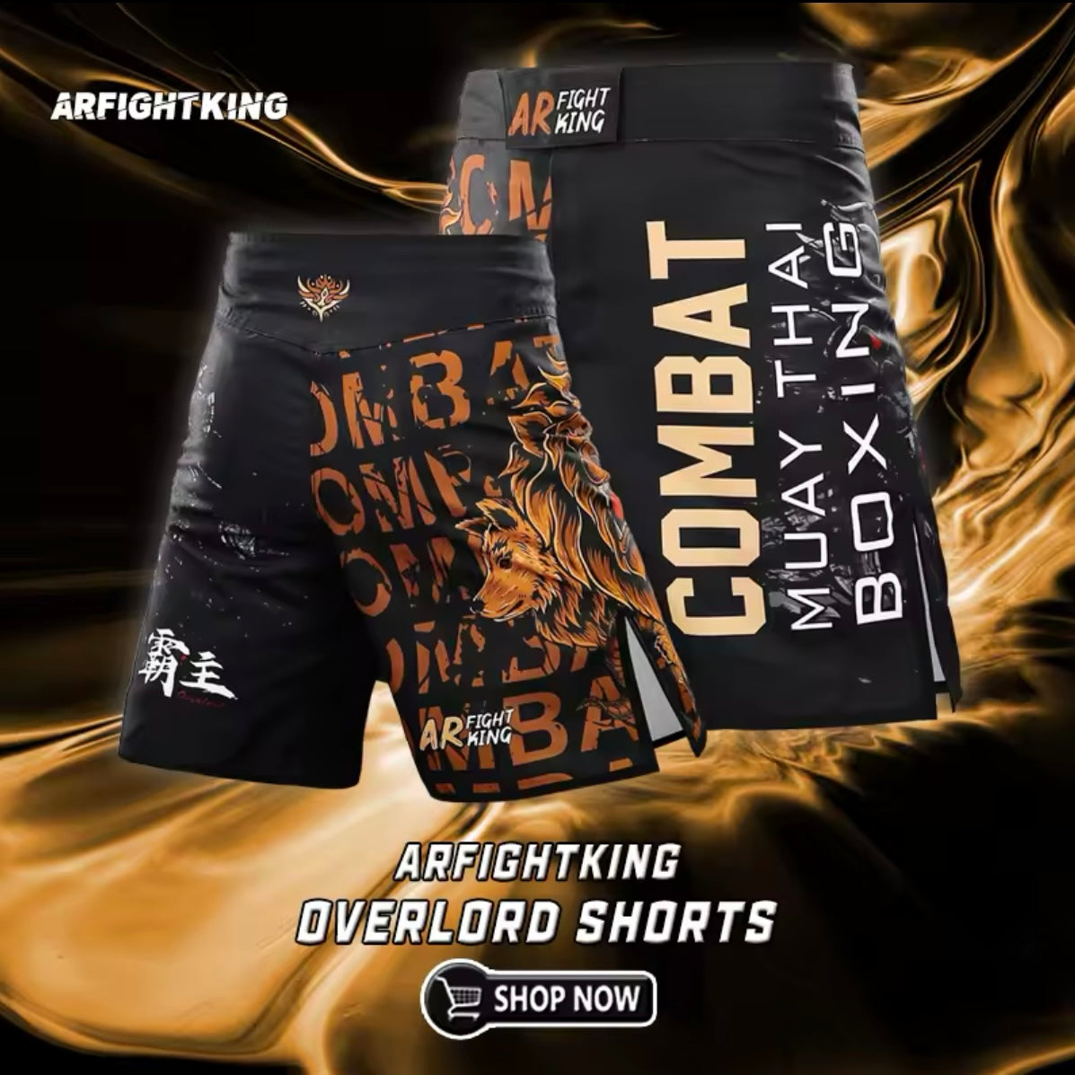 Lion & Wolf Premium MMA Grappling Shorts
