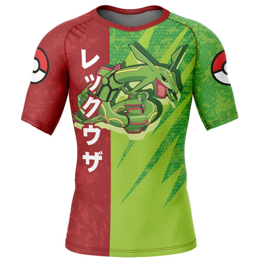 Pokemon Rayquaza Premium Short Sleeve Rash Guard
