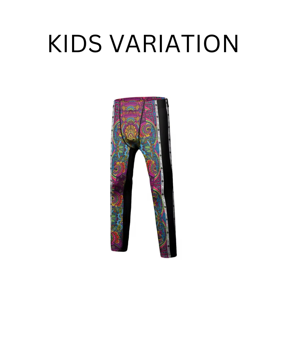 Psychedelic Premium Compression Spats for BJJ, MMA, Wrestling, CrossFit, Yoga, Running, Cycling, and More