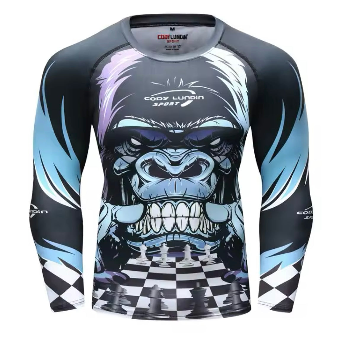Gorilla Chess Premium BJJ No Gi / MMA Set. Rash Guard, Shorts & Spats