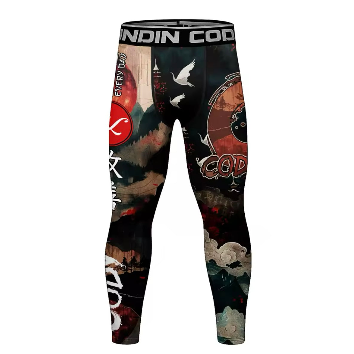 Scenic Roller Premium High Neck BJJ No Gi / MMA Set. Rash Guard, Shorts & Spats