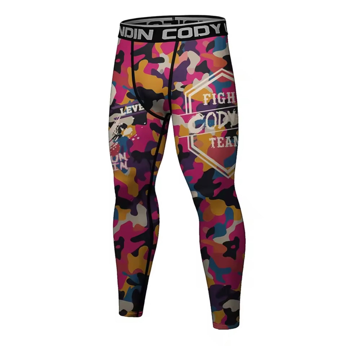 Pink Splash Premium High Neck BJJ No Gi / MMA Set. Rash Guard, Shorts & Spats