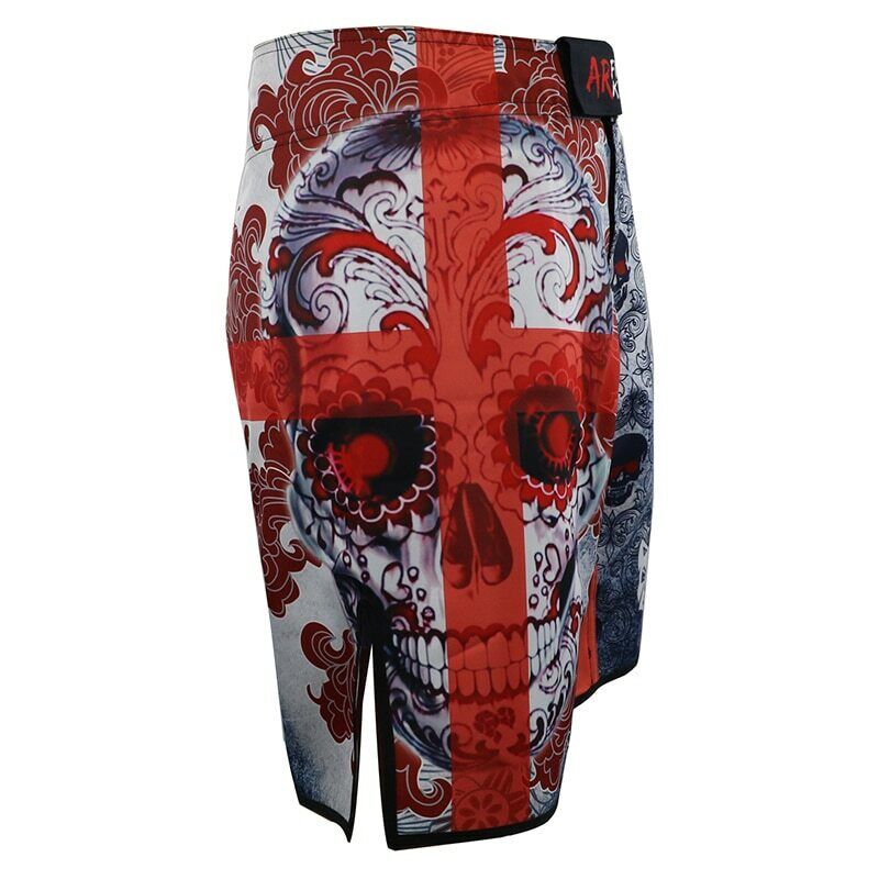 Red Cross Skull Premium MMA Grappling Shorts