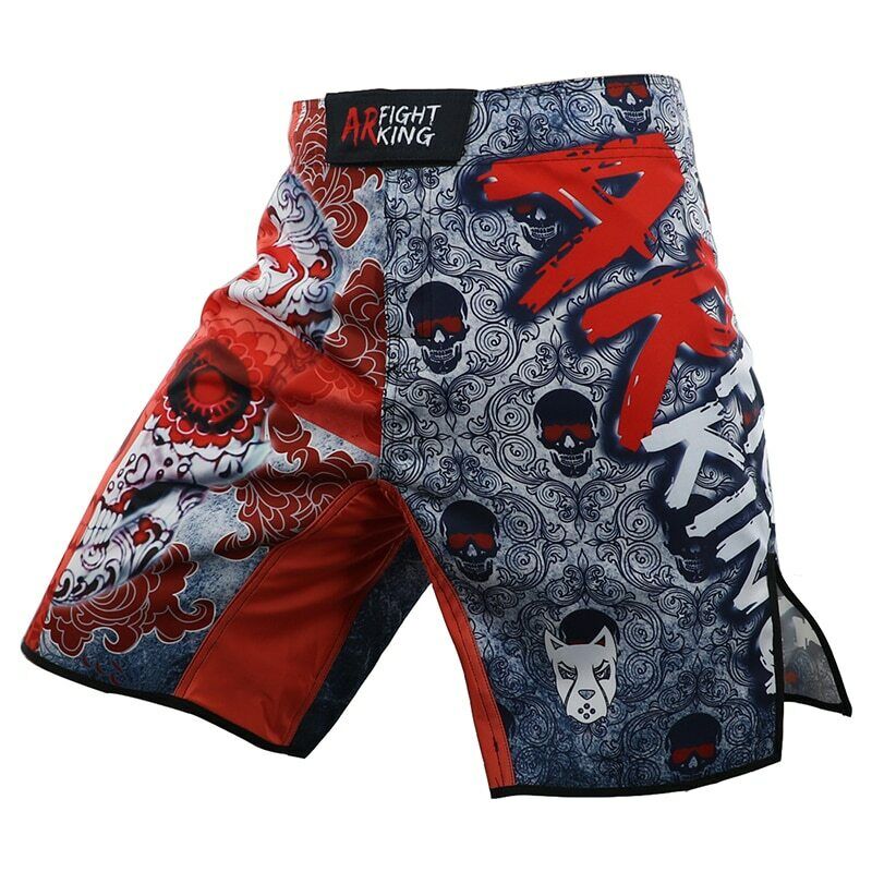 Red Cross Skull Premium MMA Grappling Shorts