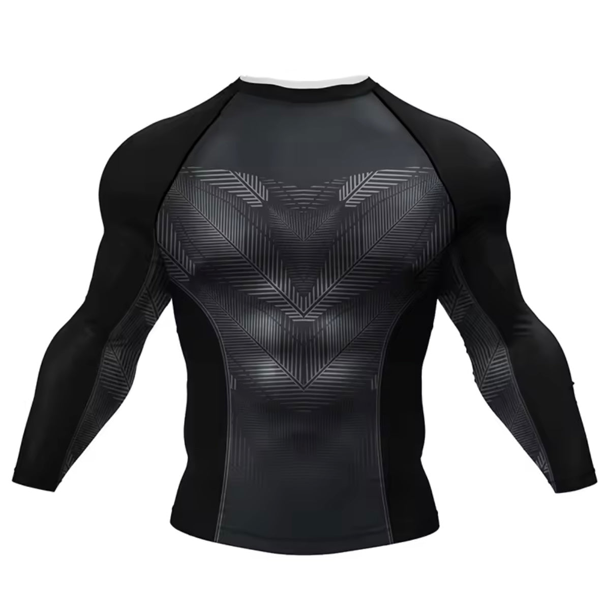 Dark Premium BJJ No Gi / MMA Set. Rash Guard, Shorts & Spats