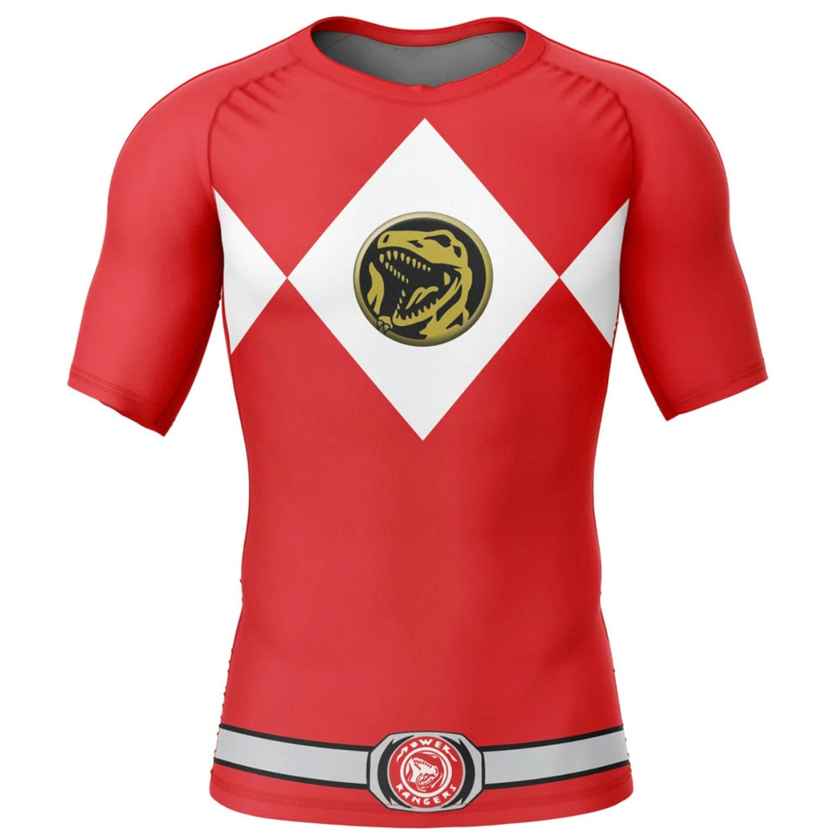 Red Power Ranger Premium Rash Guard - LONG OR SHORT SLEEVE