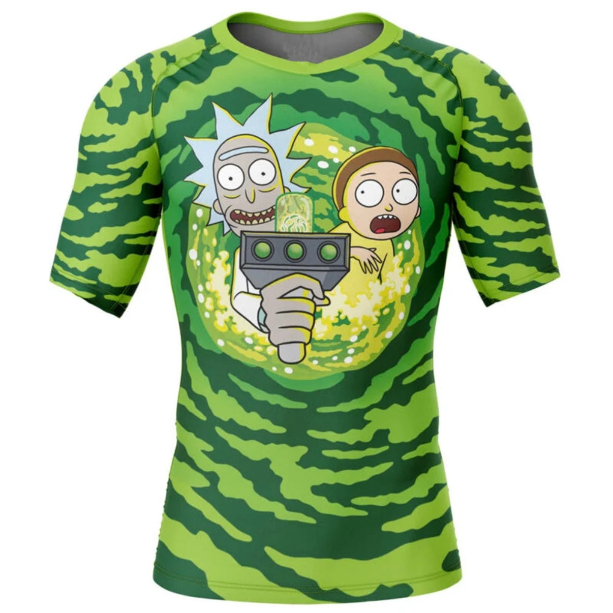 Rick and Morty Premium Short Sleeve Rash Guard