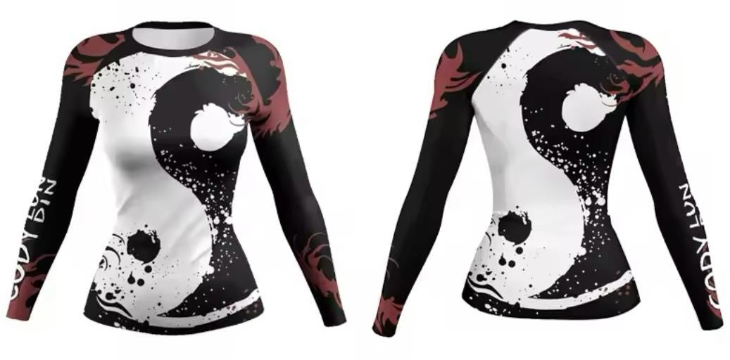 Women’s Yin Yang Premium BJJ / MMA Rash Guard