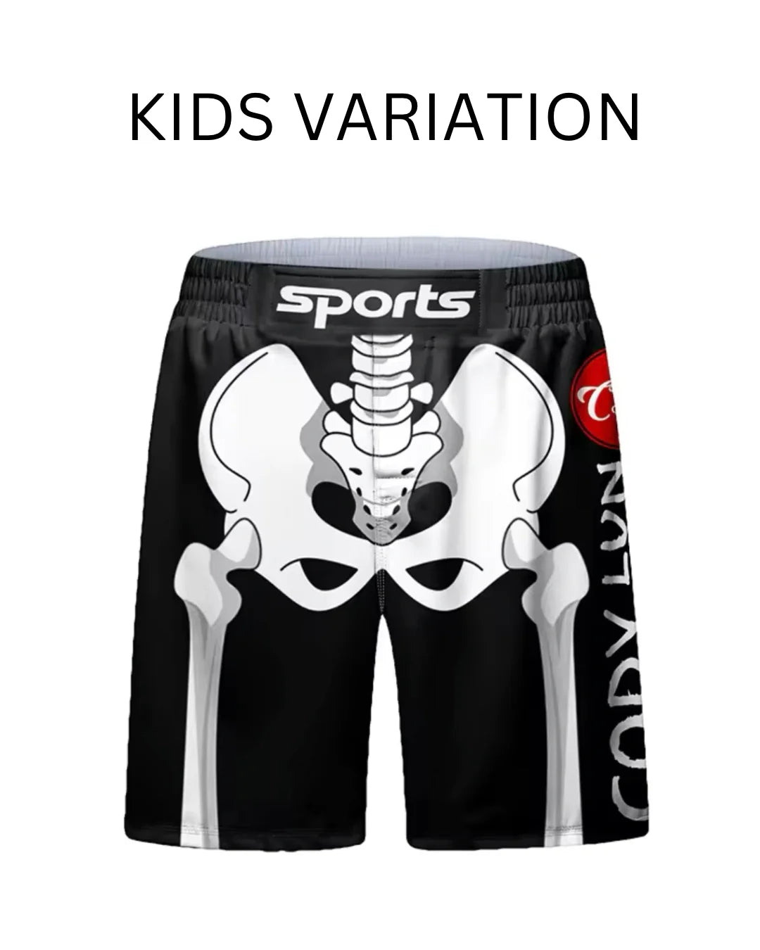Skeleton Premium BJJ No Gi / MMA Grappling Shorts