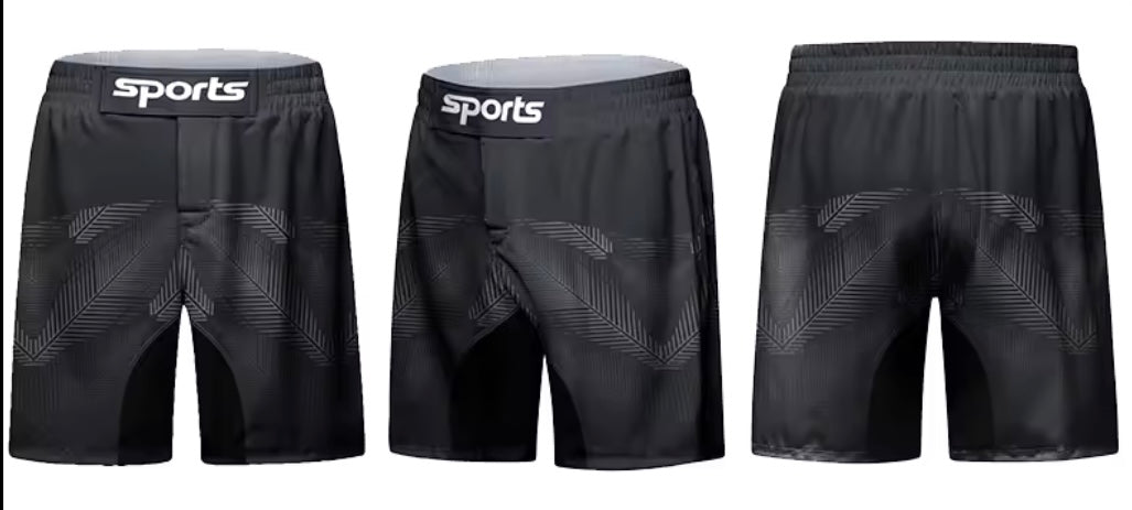 Dark Premium BJJ No Gi / MMA Set. Rash Guard, Shorts & Spats
