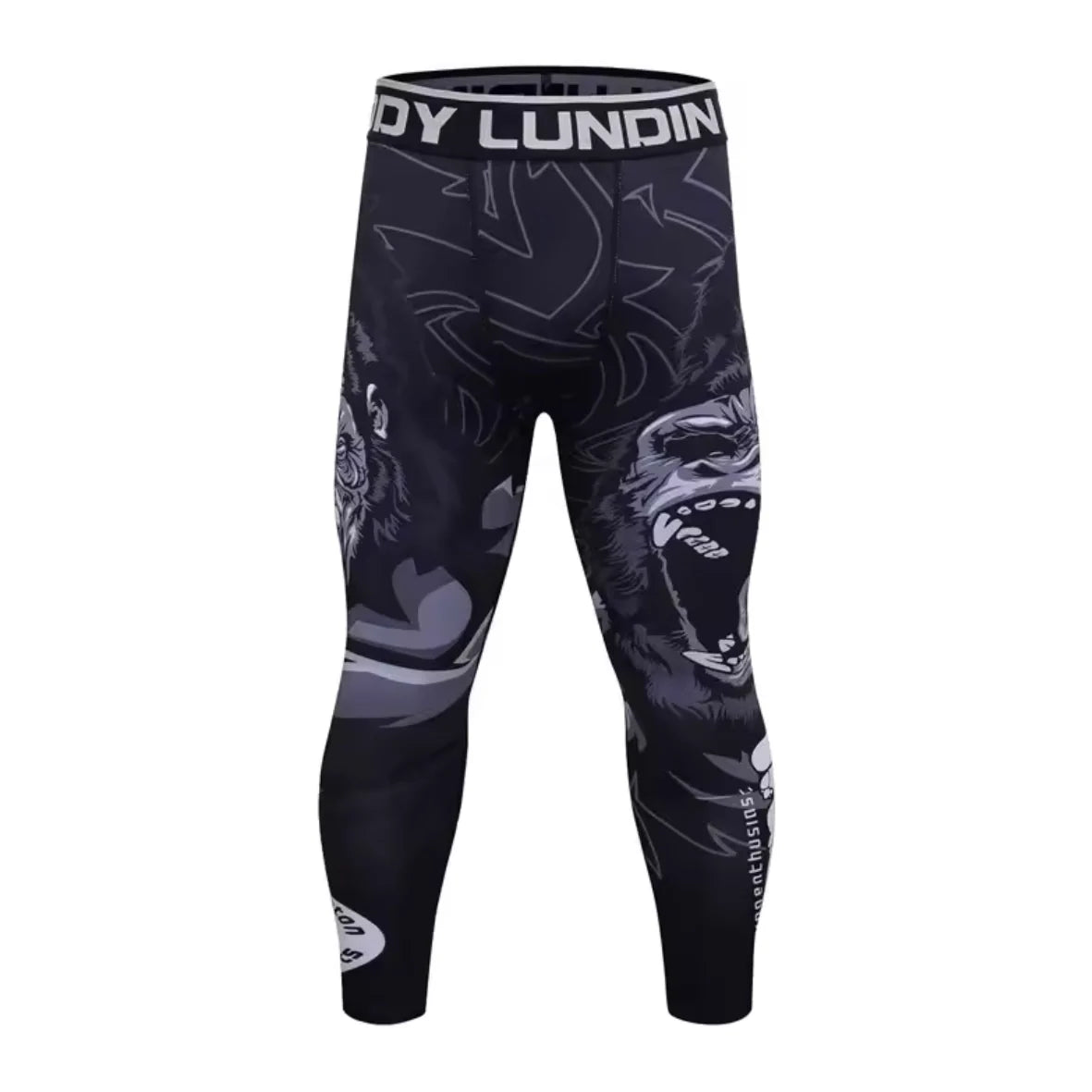 Gorilla Premium Compression Spats for BJJ, MMA, Wrestling, CrossFit, Yoga, Running, Cycling, and More