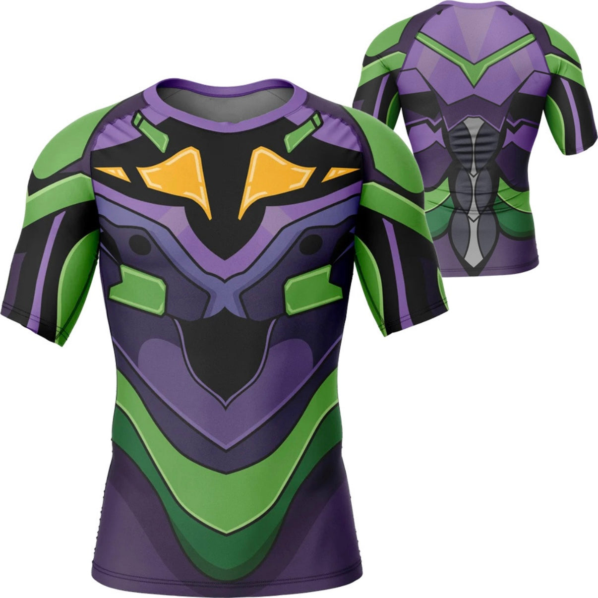 Evangelion Unit One Armor Premium Short Sleeve Rash Guard