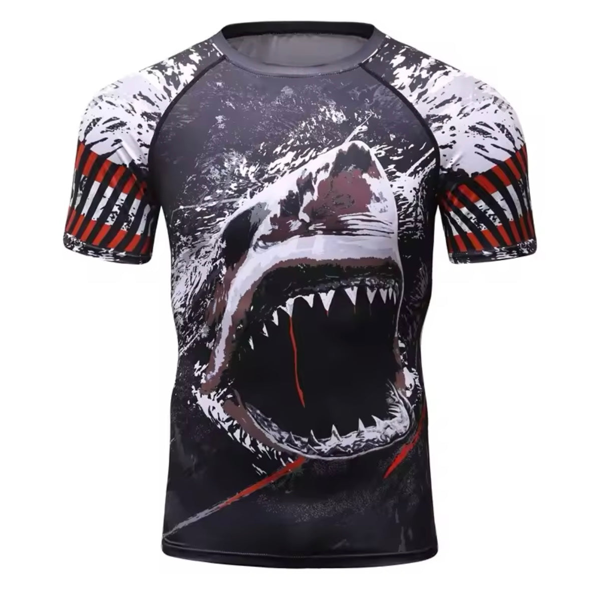 Shark Premium BJJ No Gi / MMA Set. Rash Guard, Shorts & Spats