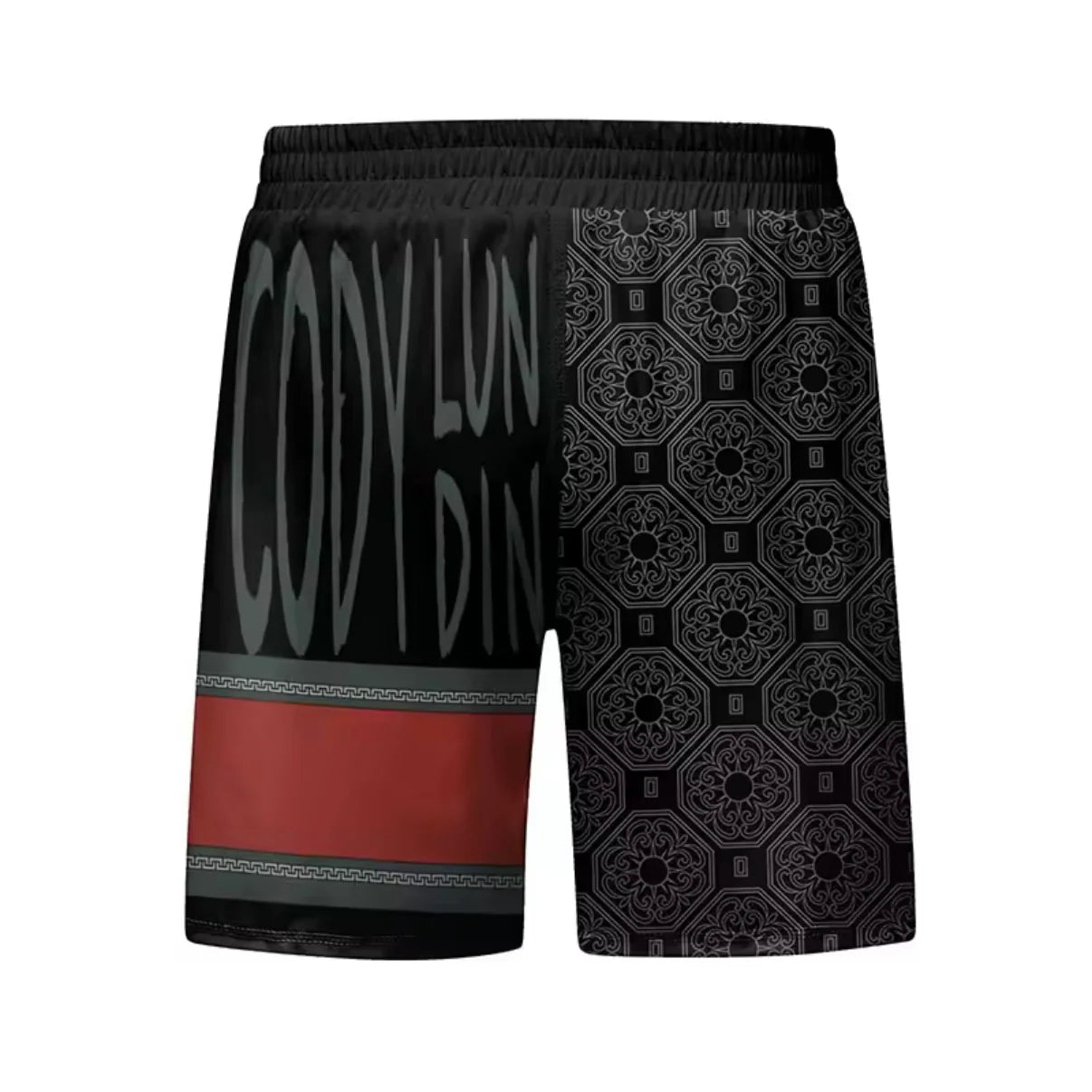 Black & Red Premium BJJ No Gi / MMA Grappling Shorts