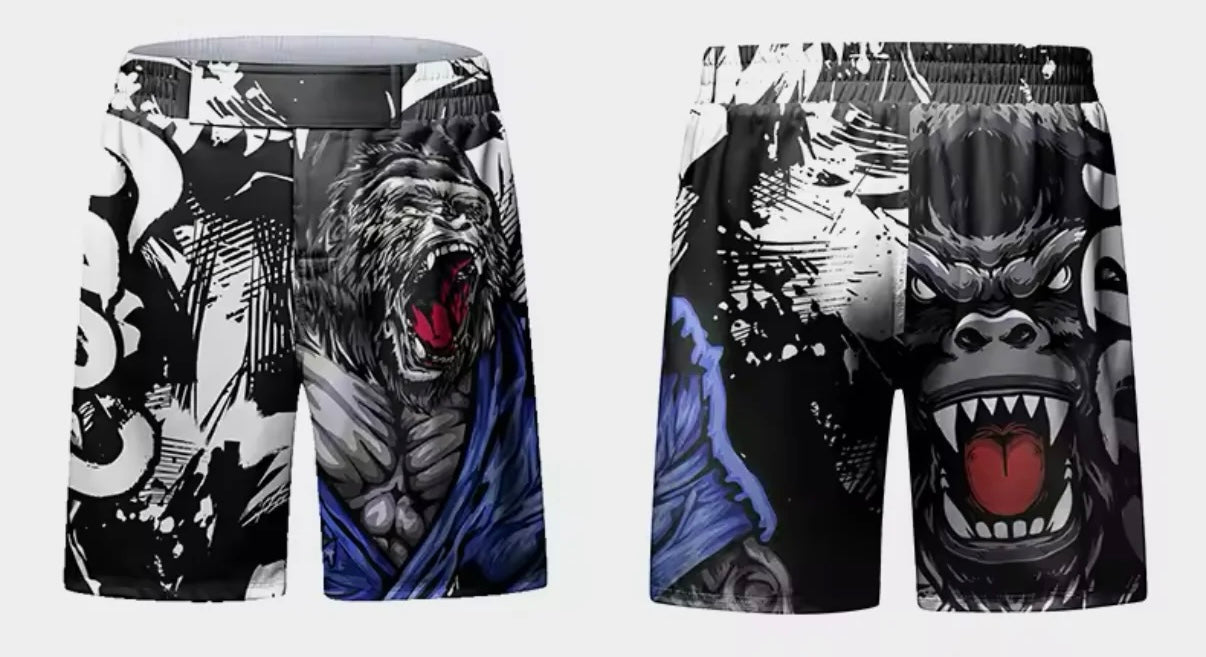 Gorilla Rage Premium BJJ No Gi / MMA Grappling Shorts