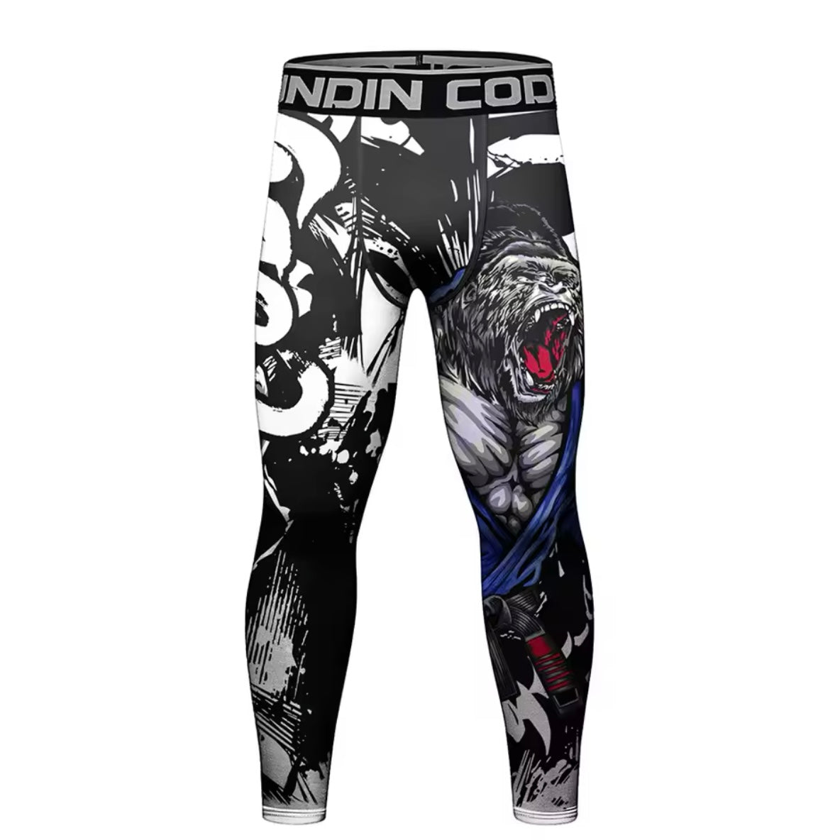 Gorilla Rage Premium BJJ No Gi / MMA Set. Rash Guard, Shorts & Spats