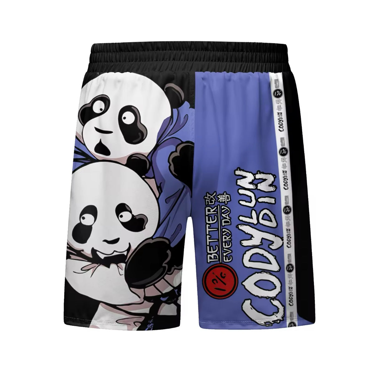 Judo Panda Premium BJJ No Gi / MMA Set. Rash Guard, Shorts & Spats