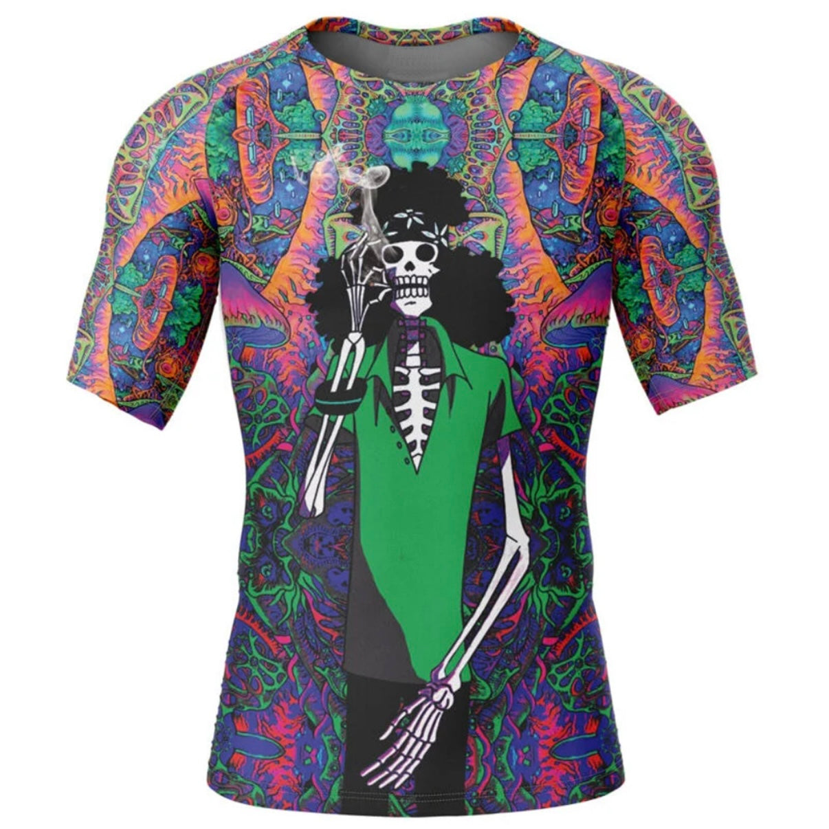 One Piece Hippie Brook Premium Short Sleeve Rash Guard