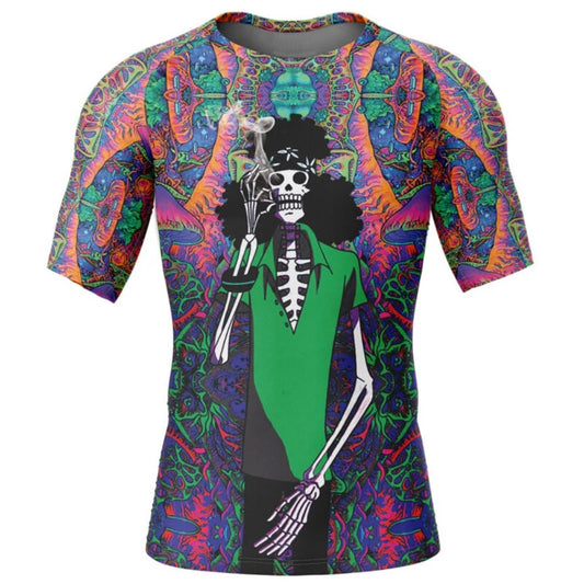 One Piece Hippie Brook Premium Short Sleeve Rash Guard