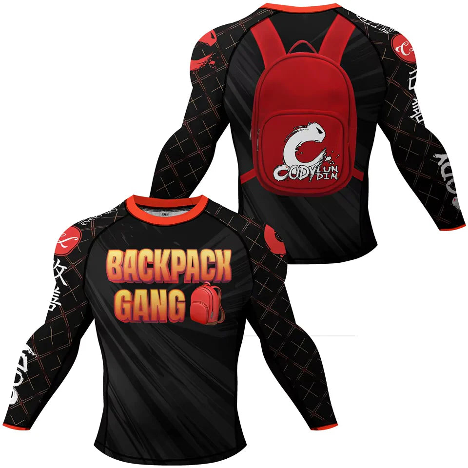 Backpack Gang Premium BJJ / MMA Rash Guard - LONG & SHORT SLEEVE VARIATIONS