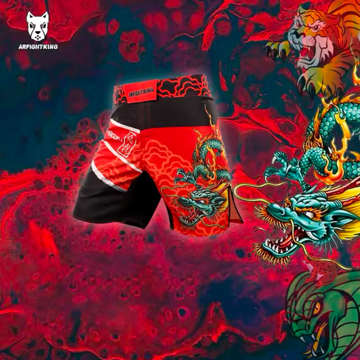 Red Dragon Premium MMA Grappling Shorts