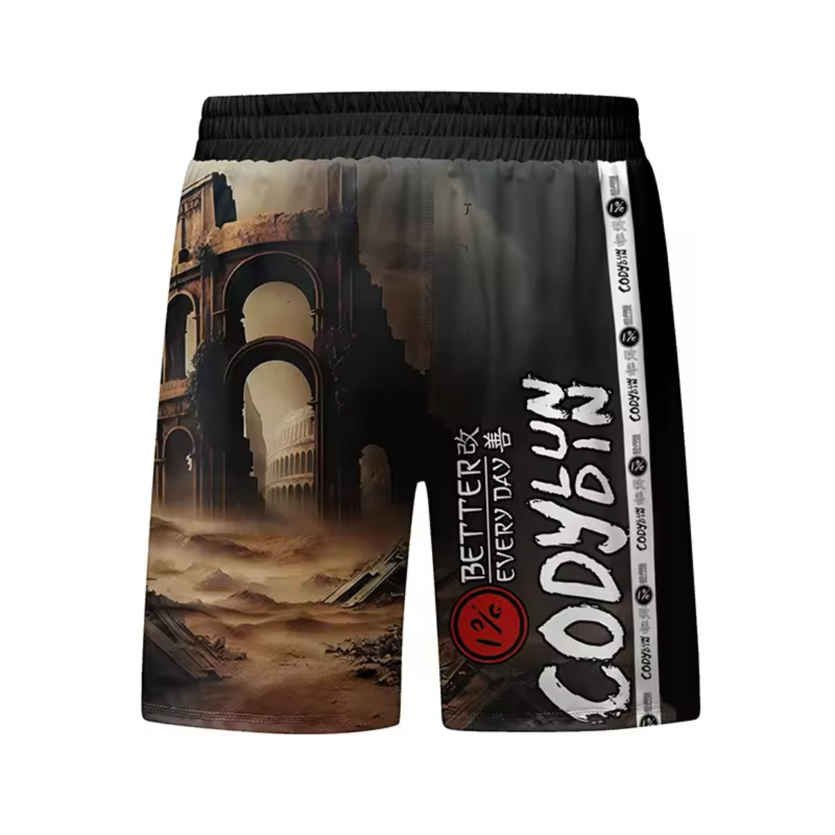 Gladiator Premium BJJ No Gi / MMA Set. Rash Guard, Shorts & Spats