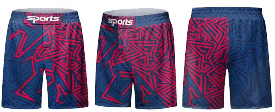 Abstract Geometric Premium BJJ No Gi / MMA Grappling Shorts