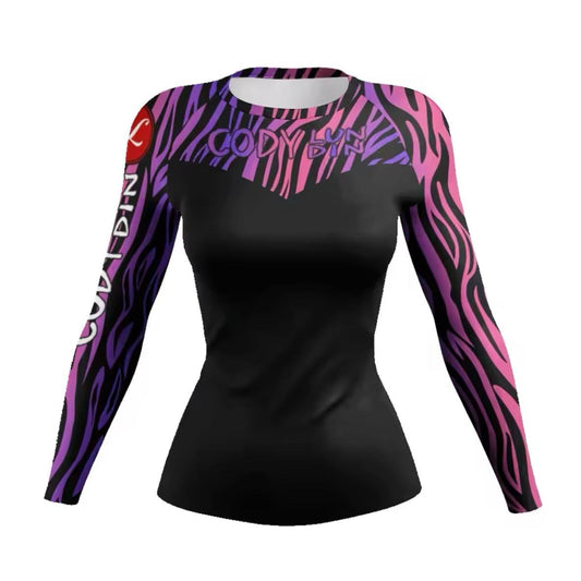 Women’s Purple Haze Premium BJJ / MMA Rash Guard
