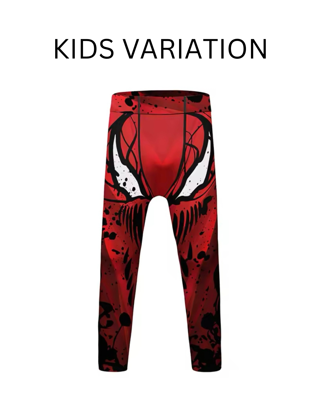 Red Carnage Premium BJJ No Gi / MMA Set. Rash Guard, Shorts & Spats