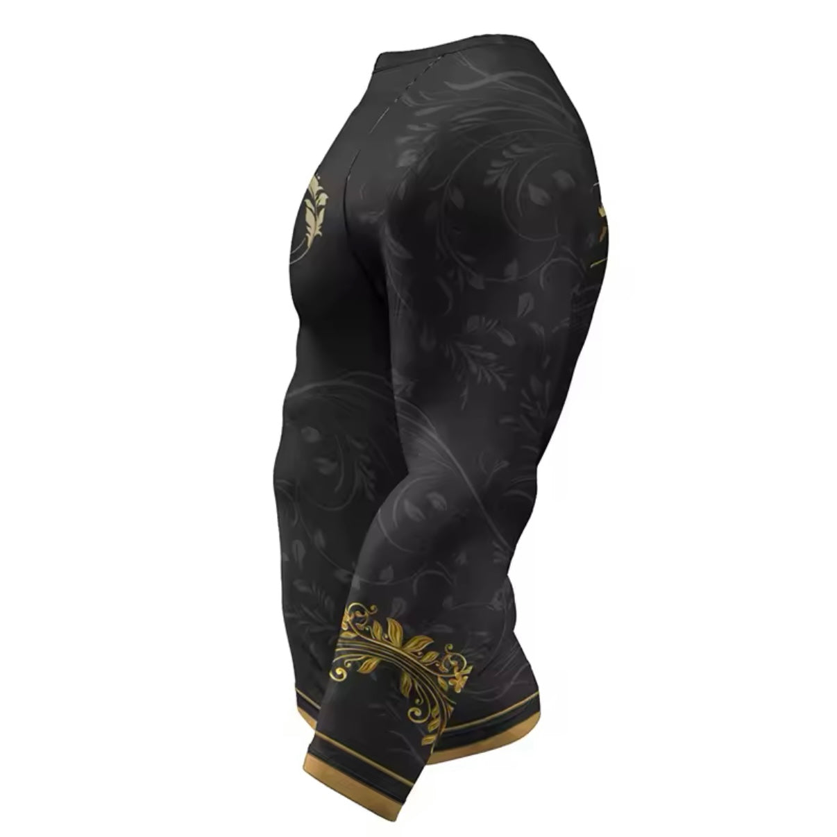 Black & Gold Premium BJJ / MMA Rash Guard - LONG & SHORT SLEEVE VARIATIONS