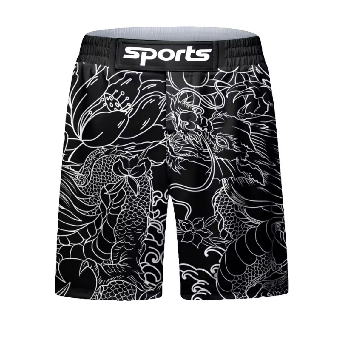 Dragon Roller Premium BJJ No Gi / MMA Set. Rash Guard, Shorts & Spats