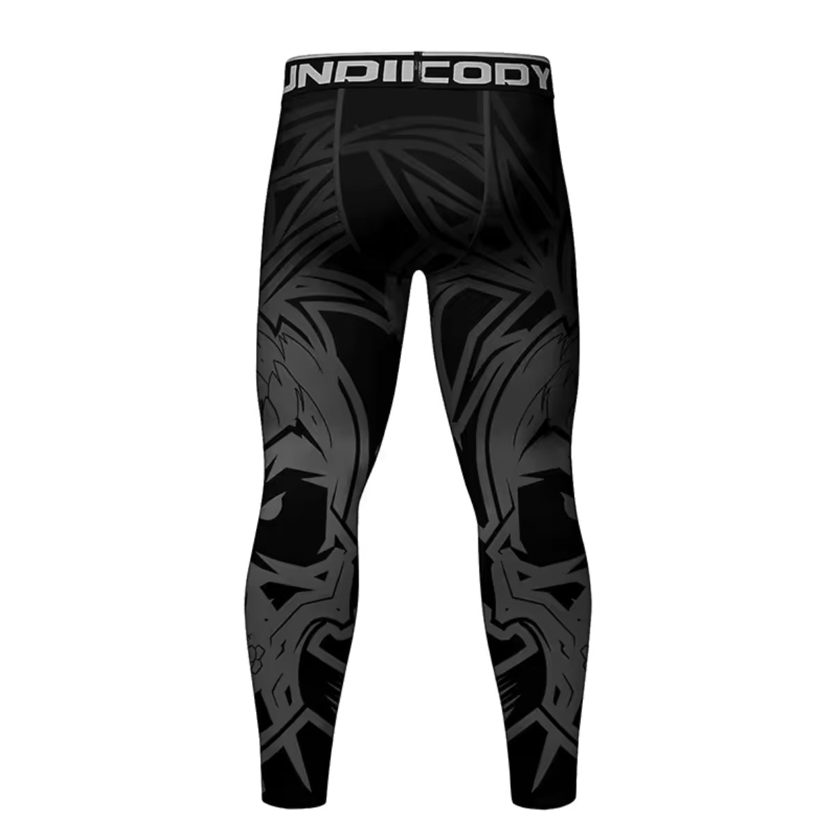 Black Skull Premium Compression Spats for BJJ, MMA, Wrestling, CrossFit, Yoga, Running, Cycling, and More