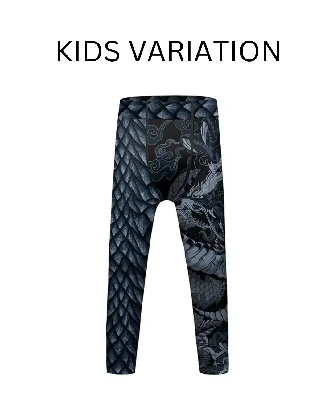Black Dragon Premium Compression Spats for BJJ, MMA, Wrestling, CrossFit, Yoga, Running, Cycling, and More
