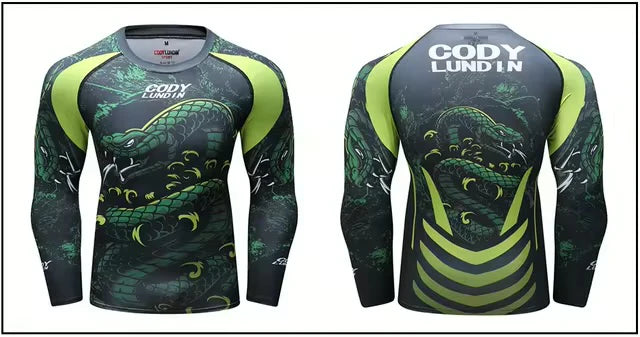 Snake Roller Premium BJJ No Gi / MMA Set. Rash Guard, Shorts & Spats
