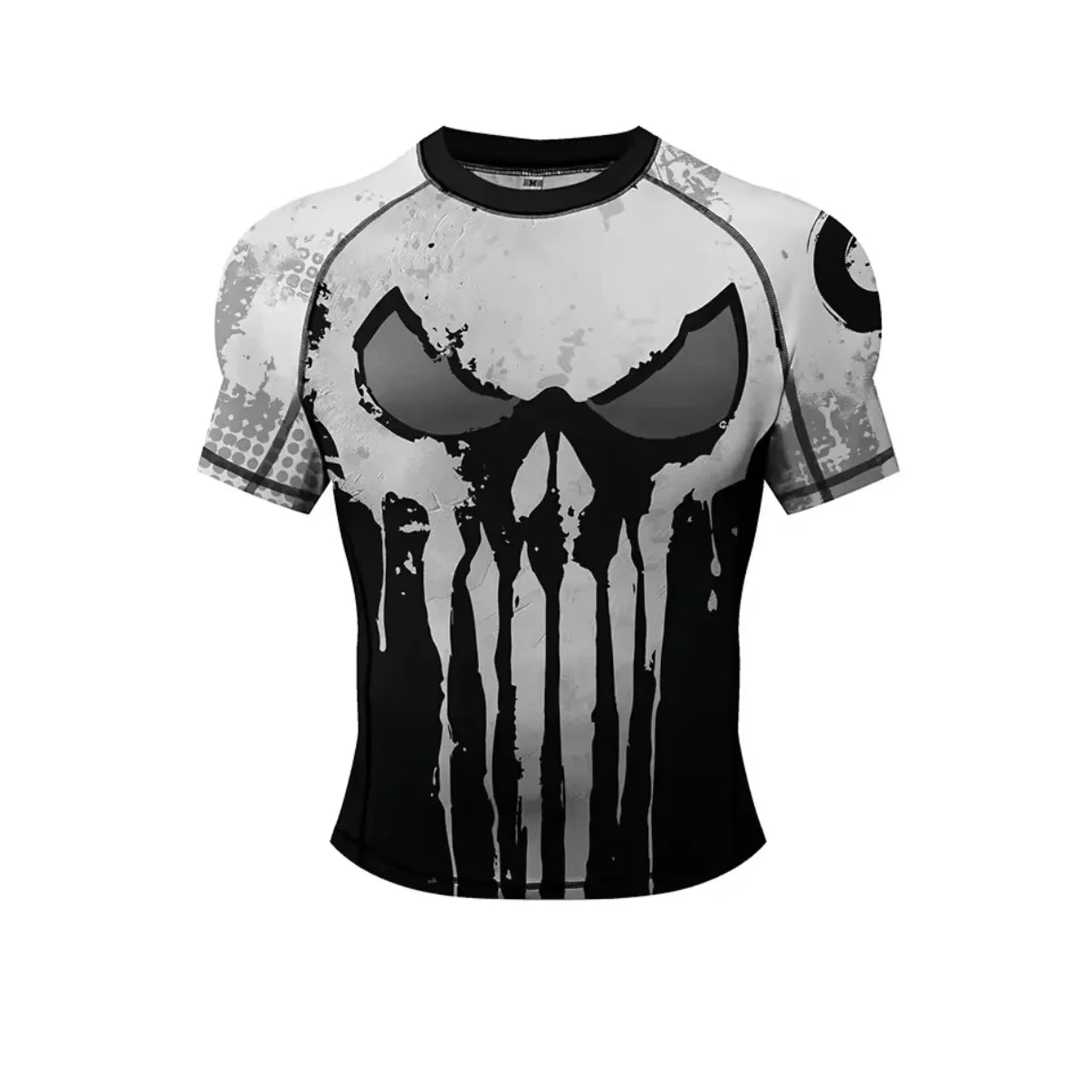 White Skull Premium BJJ / MMA Rash Guard - LONG & SHORT SLEEVE VARIATIONS