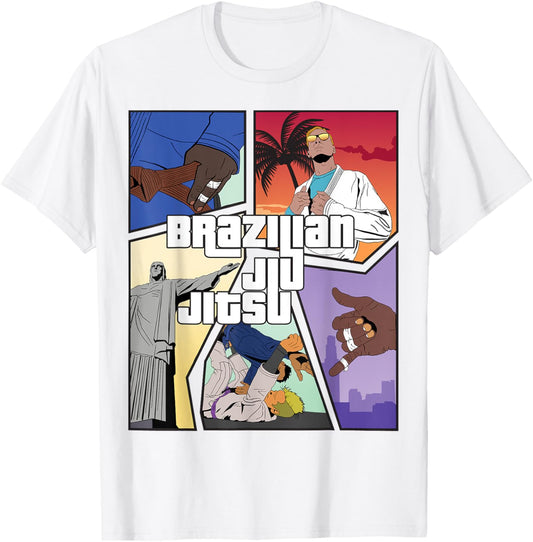 GTA Style Brazilian Jiu Jitsu T-Shirt